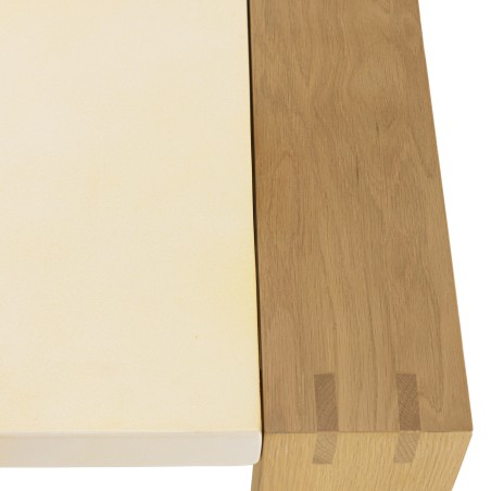 Table basse GREGOIRE en chêne 122x70cm