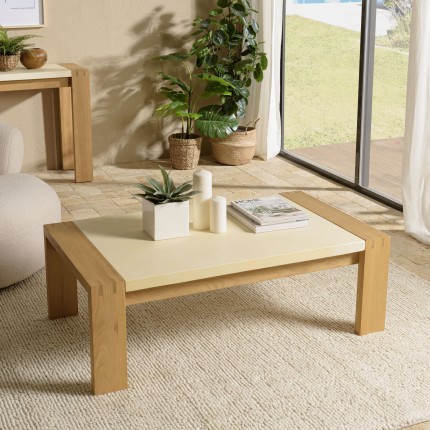 Table basse GREGOIRE en chêne 122x70cm