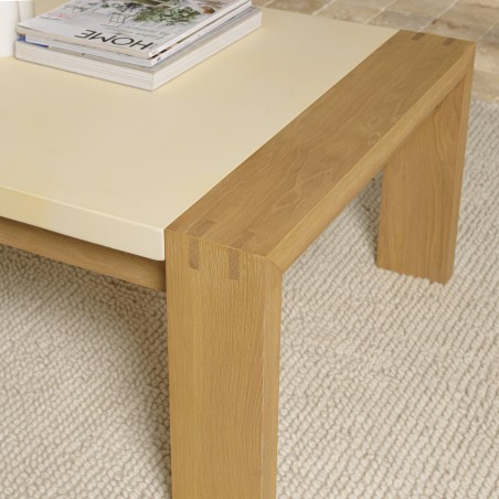 Table basse GREGOIRE en chêne 122x70cm