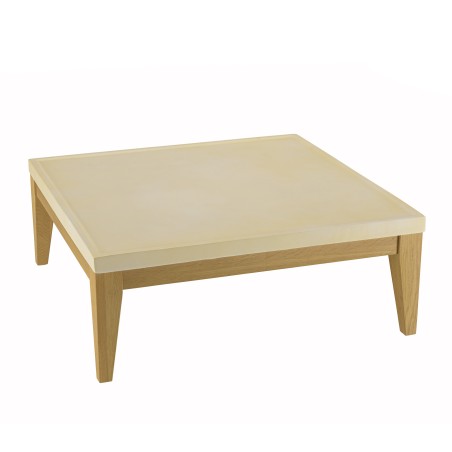 Table basse carrée GREGOIRE chêne naturel 80x80cm
