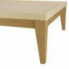 GREGOIRE Square Oak Coffee Table 80x80cm - Beige Concrete Top