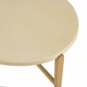 Table basse ovale GREGOIRE 121x81cm chêne béton