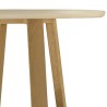 Table à manger ronde GREGOIRE 90x90cm chêne et béton