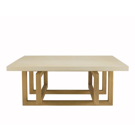 Table basse GREGOIRE - Béton beige et chêne - Conseils d'entretien