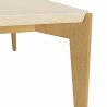 Table à manger GREGOIRE - Béton beige et bois