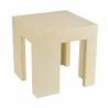 Tabouret GREGOIRE en béton beige 50x50cm