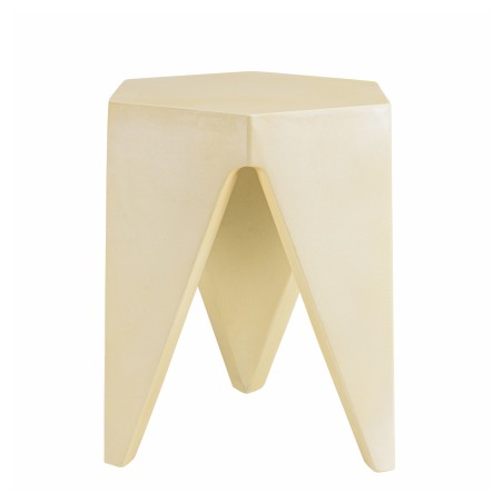 Tabouret GREGOIRE en béton beige - Conseils d'entretien inclus