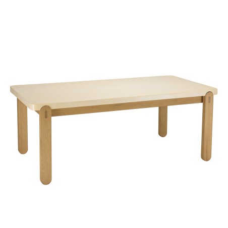 Table à manger GREGOIRE - Chêne naturel 200x101cm