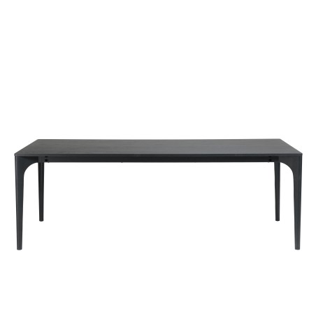 Table à manger MAXENCE 220x100cm noire chêne massif
