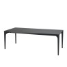 Table à manger MAXENCE 220x100cm noire chêne massif