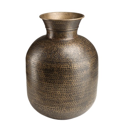 Vase HONORE en aluminium - L53cm H75cm - Laiton noir antique