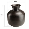 HONORE Aluminium Vase - Antique Black Copper - L60cm x H70cm