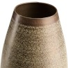 Vase alu HONORE 40cmx70cm vert vieilli motifs arabesques