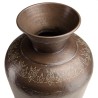 Vase HONORE en aluminium - Cuivre foncé patiné - L40cm H85cm