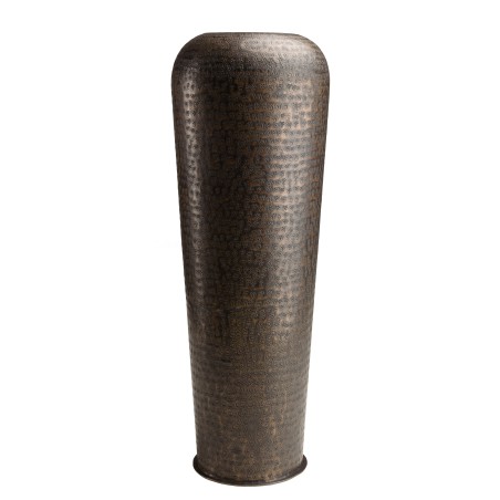 HONORE Aluminium Vase L30cm H85cm Antique Black Copper Color
