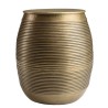 HONORE Aluminium Side Table L40cm H45cm Dark Brass Color