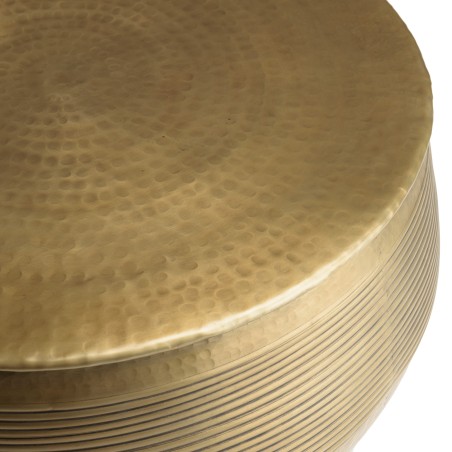 HONORE Round Aluminium Coffee Table 70 x 70 cm - Dark Brass Color