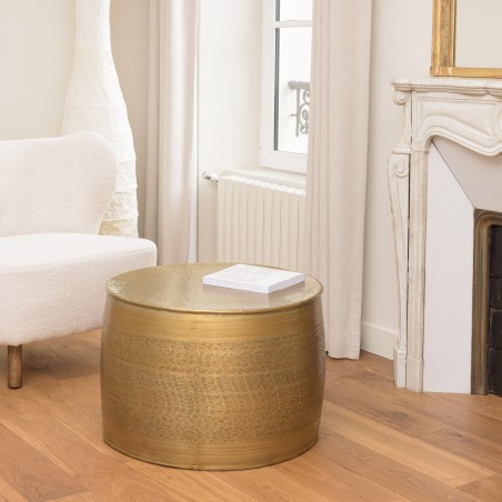 HONORE Aluminium Coffee Table 60x60cm Brass Color