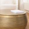 HONORE Round Aluminium Coffee Table 70 x 70 cm - Dark Brass Color