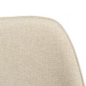 TOM - Set of 2 Ecru Fabric Chairs