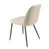 TOM - Set of 2 Ecru Fabric Chairs