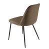 Lot de 2 chaises TOM tissu marron