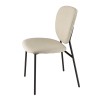 Lot de 2 chaises TOM en tissu écru