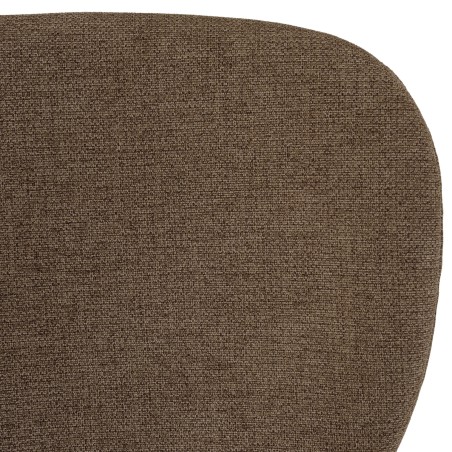 TOM - Set of 2 Brown Fabric Chairs