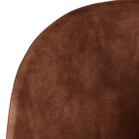 Lot 2 chaises velours acajou dossier arrondi
