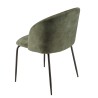 Lot de 2 chaises velours vert sapin TOM