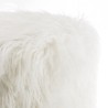 Tabouret rond SACHA en peau de mouton 40x40cm