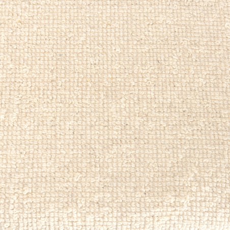 SACHA Bench 120x40cm - Textured Ivory Wool with Natural Wooden Legs