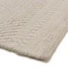 SACHA Rectangular Rug 160x230cm Textured Wool in Beige Shades