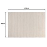 Tapis SACHA 160x230cm laine texturée beige