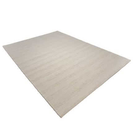 SACHA Rectangular Rug 200x290cm Textured Wool in Beige Shades
