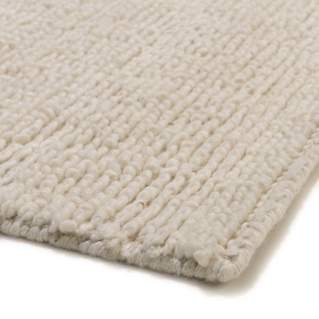 SACHA Rectangular Rug 200x290cm in Looped Wool - Ivory