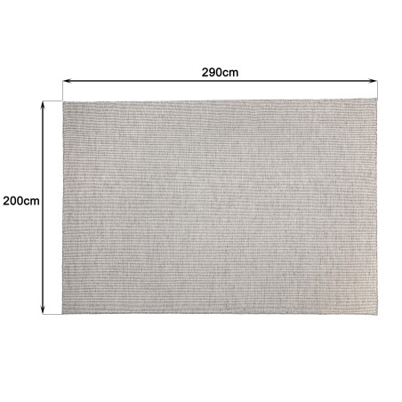 Quentin Rectangular Rug 200x290cm - White/Heather Grey