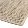 Tapis QUENTIN en laine tissée blanc et kaki 160x230cm