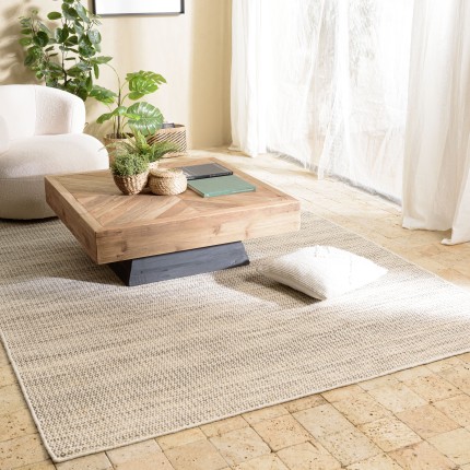 Quentin Rectangular Rug - White and Khaki, 200 x 290 cm