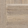 Quentin Rectangular Rug 160x230cm - Jute & Cotton in Sand/Ivory/Black