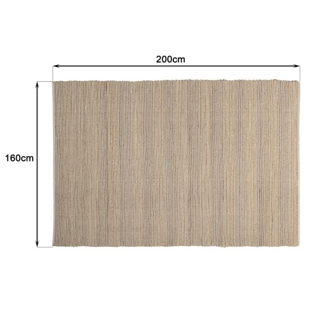 Tapis QUENTIN en jute et coton 160x230cm