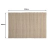 Tapis QUENTIN en jute et coton 160x230cm