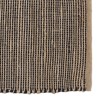 QUENTIN Rectangular Rug 160x230cm Jute Cotton Sand Black