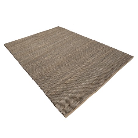 QUENTIN Rectangular Rug 160x230cm Jute Cotton Sand Black