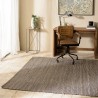 Quentin Rectangular Rug 200x290 cm - Jute & Cotton - Sand & Black