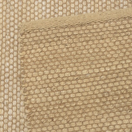 Quentin Rectangular Rug 160x230cm - Beige Jute and Cotton