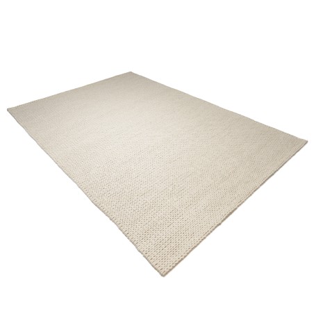 Quentin Rectangular Rug 200x290cm in Ecru Woven Wool