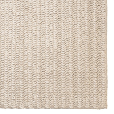 Tapis rectangulaire QUENTIN 200x290cm en laine tissée beige