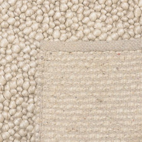 Quentin Rectangular Rug 200x290cm - Beige Looped Wool