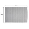 Quentin Rectangular Outdoor Rug 200x290cm Grey/White